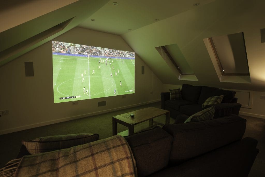 Attic Room Home Cinema